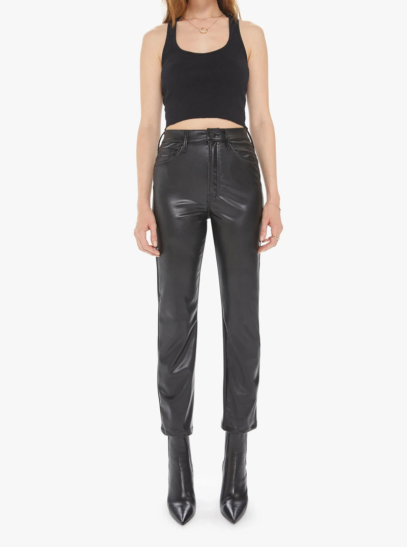 Faux leather deals trousers high waisted
