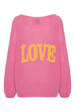 Silja Pink W/ Yellow Letters LOVE