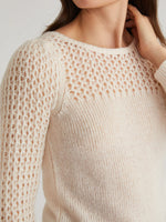 Brigid Puff Sleeve Mesh Pullover