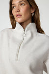 Dreamweave Long Sleeve Quarter Zip - Htr Moonbeam