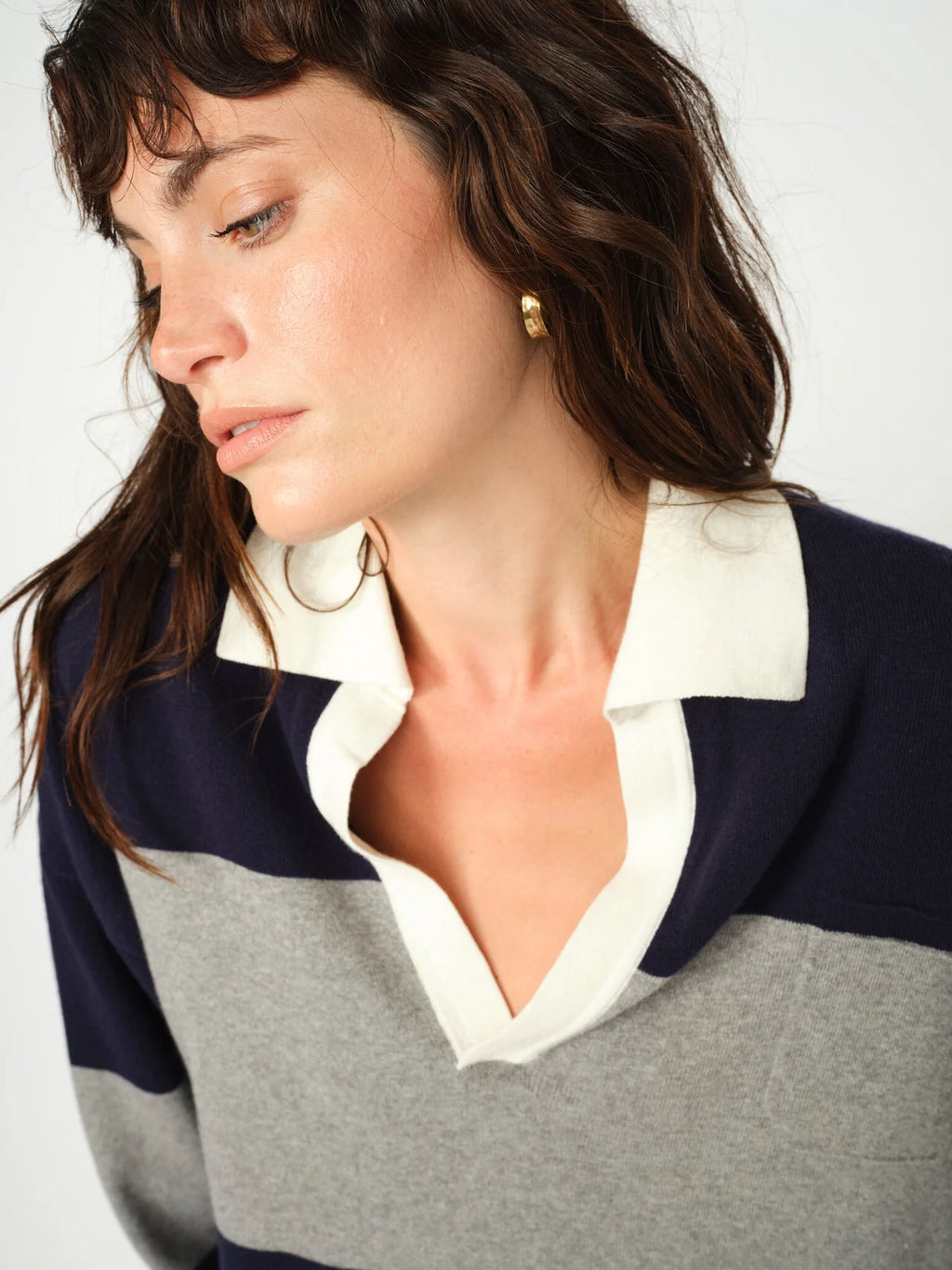MMWylie Tani Bold Stripe Knit - Martime Blue