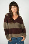 MM Taci Stripe V-Neck Sweater