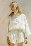 Nidra Button Down Set With Lace