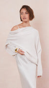 Natalie Asymmetric Sweater - Ivory