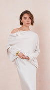 Natalie Asymmetric Sweater - Ivory