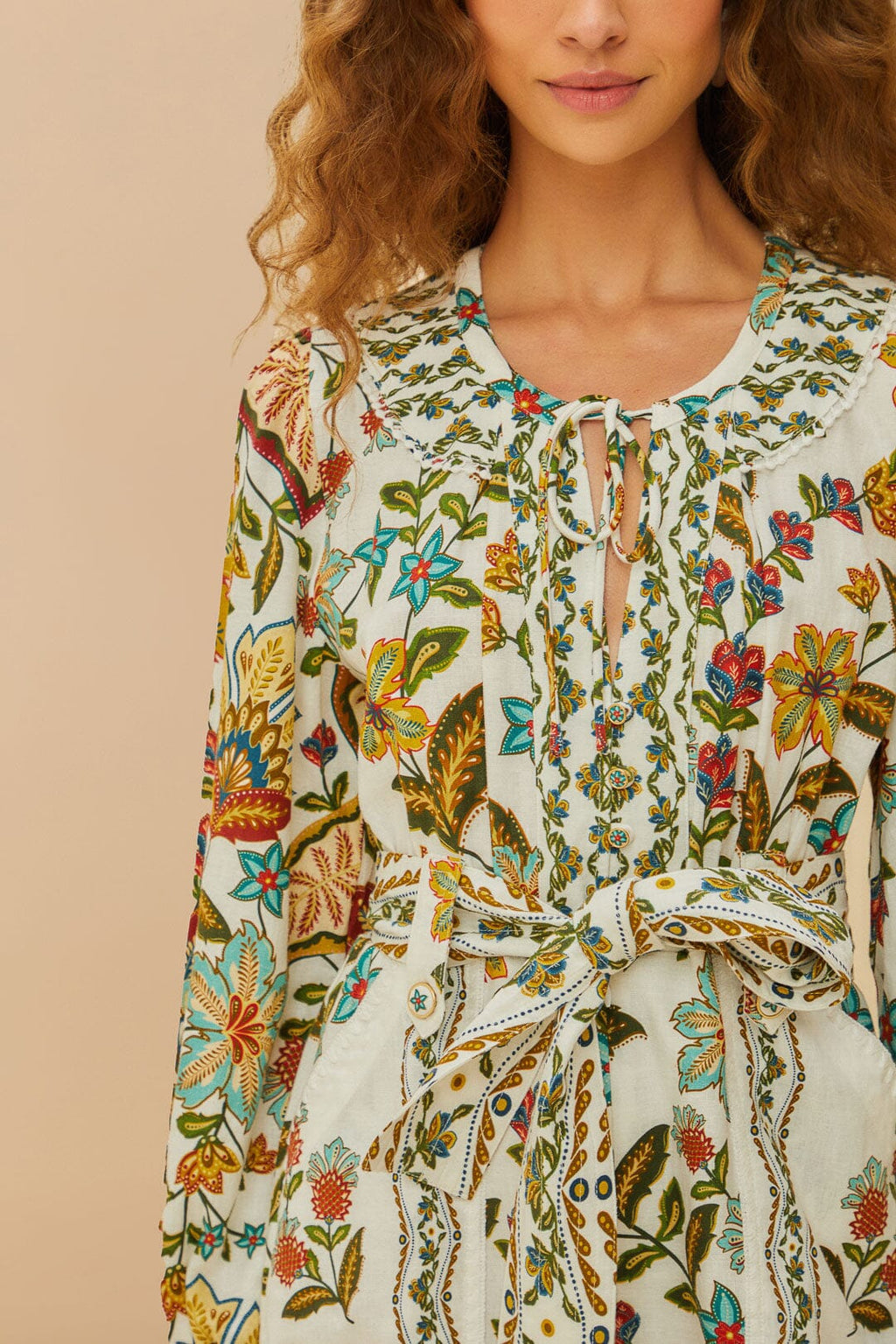 Botanicals Off White Romper
