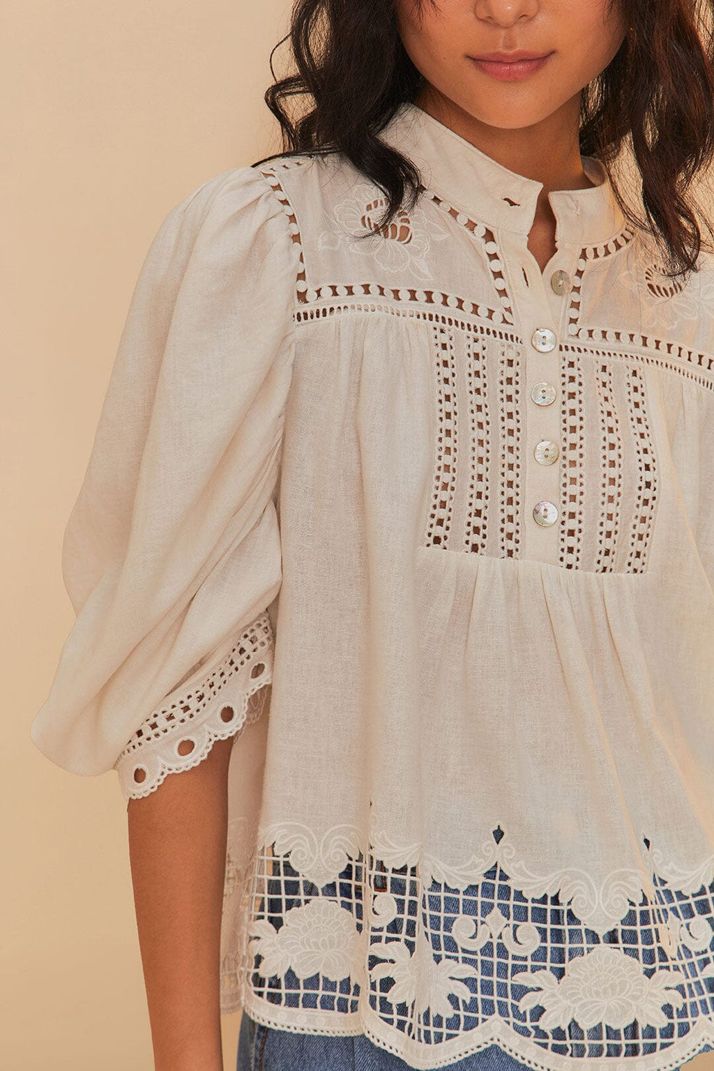 Romantic Richelieu Blouse