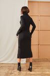 Ceylan Ribbed Dress - Black