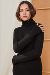 Ceylan Ribbed Dress - Black