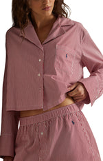 Long Sleeve Poplin Pajama Set