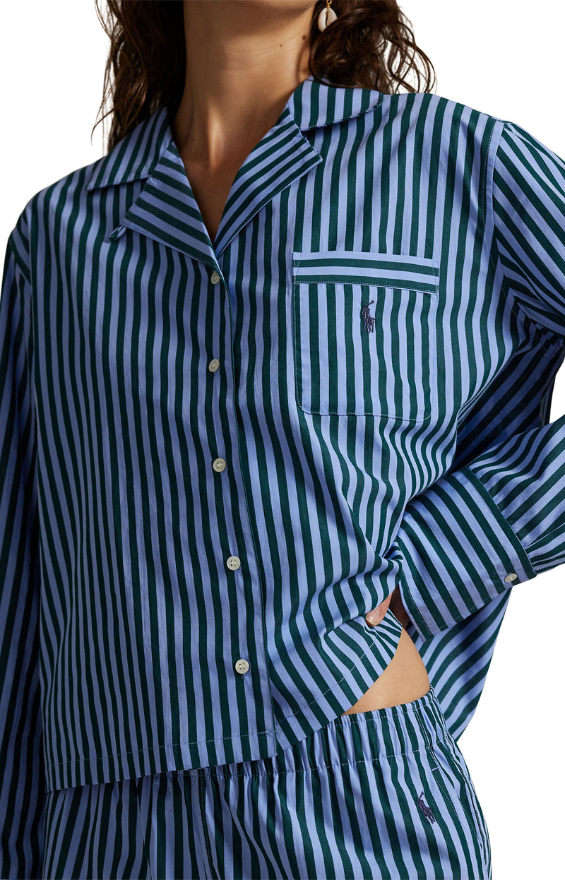 Long Sleeve Poplin Pajama Set