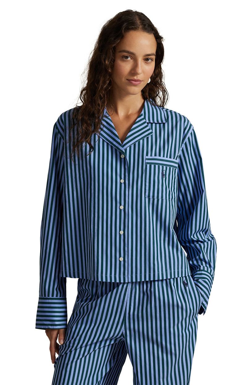 Long Sleeve Poplin Pajama Set