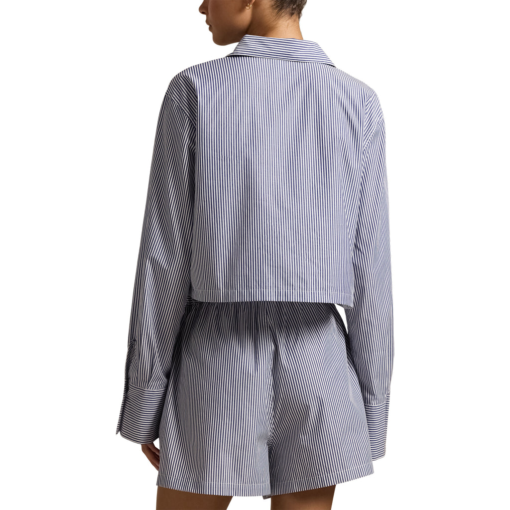 Short Top And Boxer Poplin Pajama Set