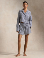 Short Top And Boxer Poplin Pajama Set