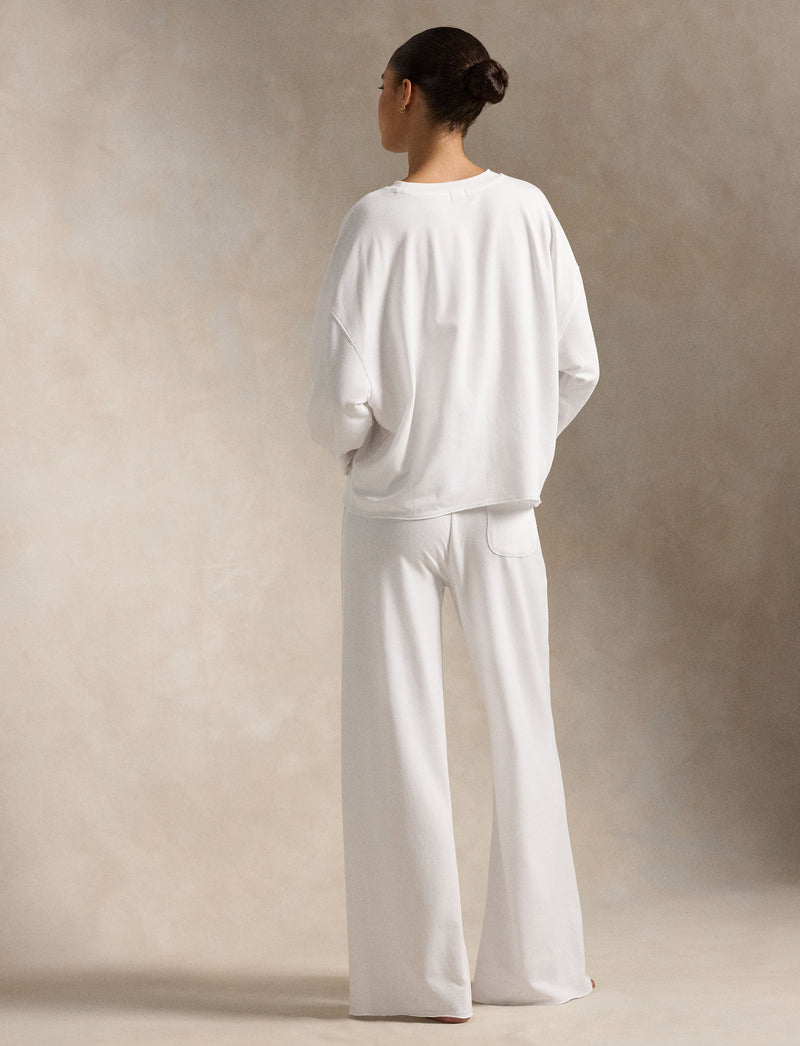 Club Terry Crew and Wide Leg Set