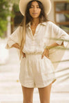 Linen Suka Button Down Set