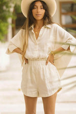Linen Suka Button Down Set