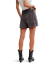 Tippi Vegan Suede Short - Dark Grey