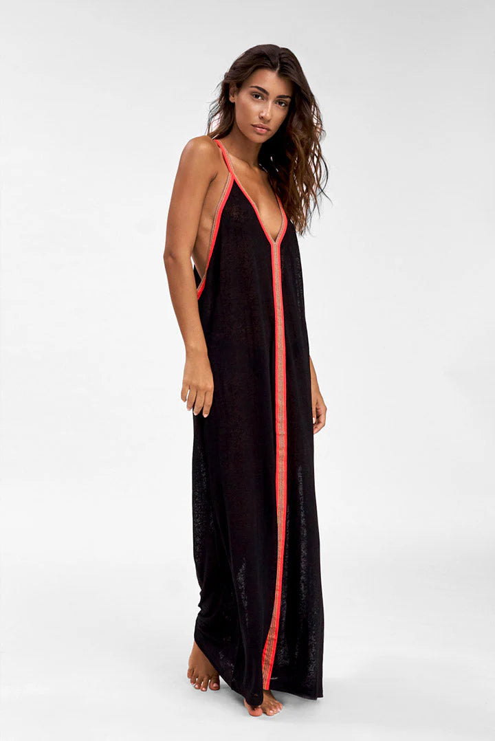 Standard Inca Sundress - Black/Red