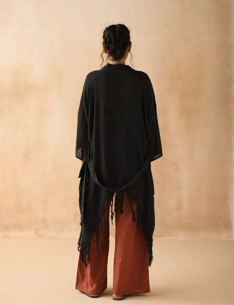 Raw Silk Kimono