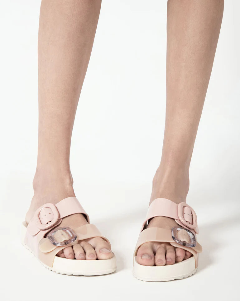 Cozy Slide - Beige/Pink
