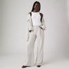 XL Baggy Straight Linen Blend Pant - Crystal Grey