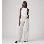 XL Baggy Straight Linen Blend Pant - Crystal Grey