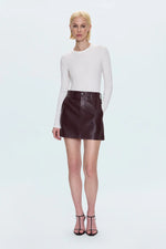 Abi High Rise Mini Skirt-Cabernert