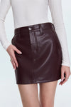 Abi High Rise Mini Skirt-Cabernert
