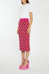 Red/Pink Flower Skirt