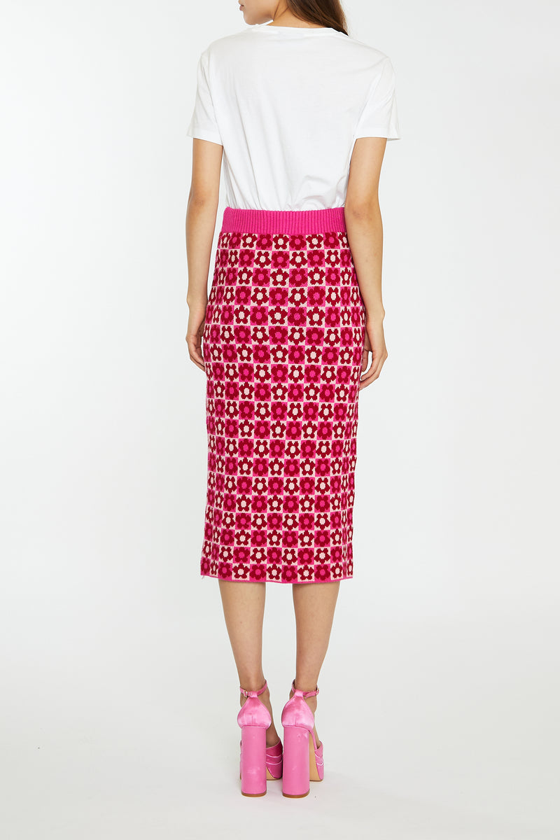 Red/Pink Flower Skirt