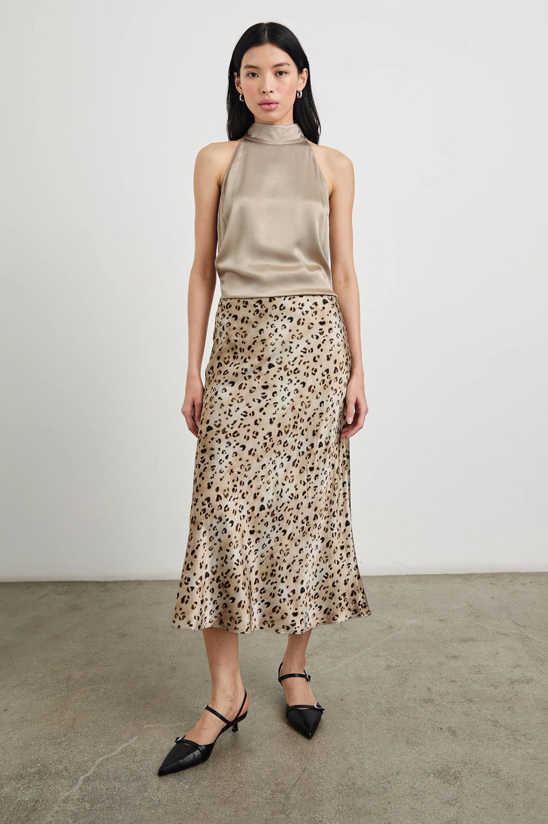 Anya Skirt - Champagne Leopard