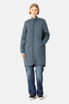 Padded Quilt Coat - Ombre Blue