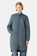 Padded Quilt Coat - Ombre Blue