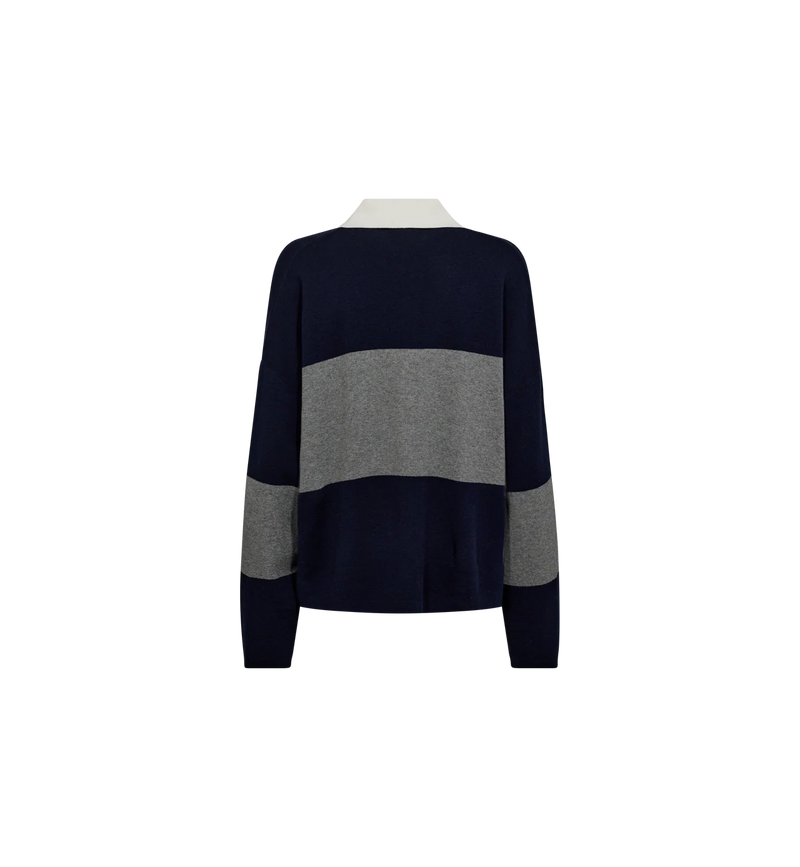 MMWylie Tani Bold Stripe Knit - Martime Blue