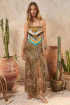 Samantha Bias Skirt - Vintage Leopard