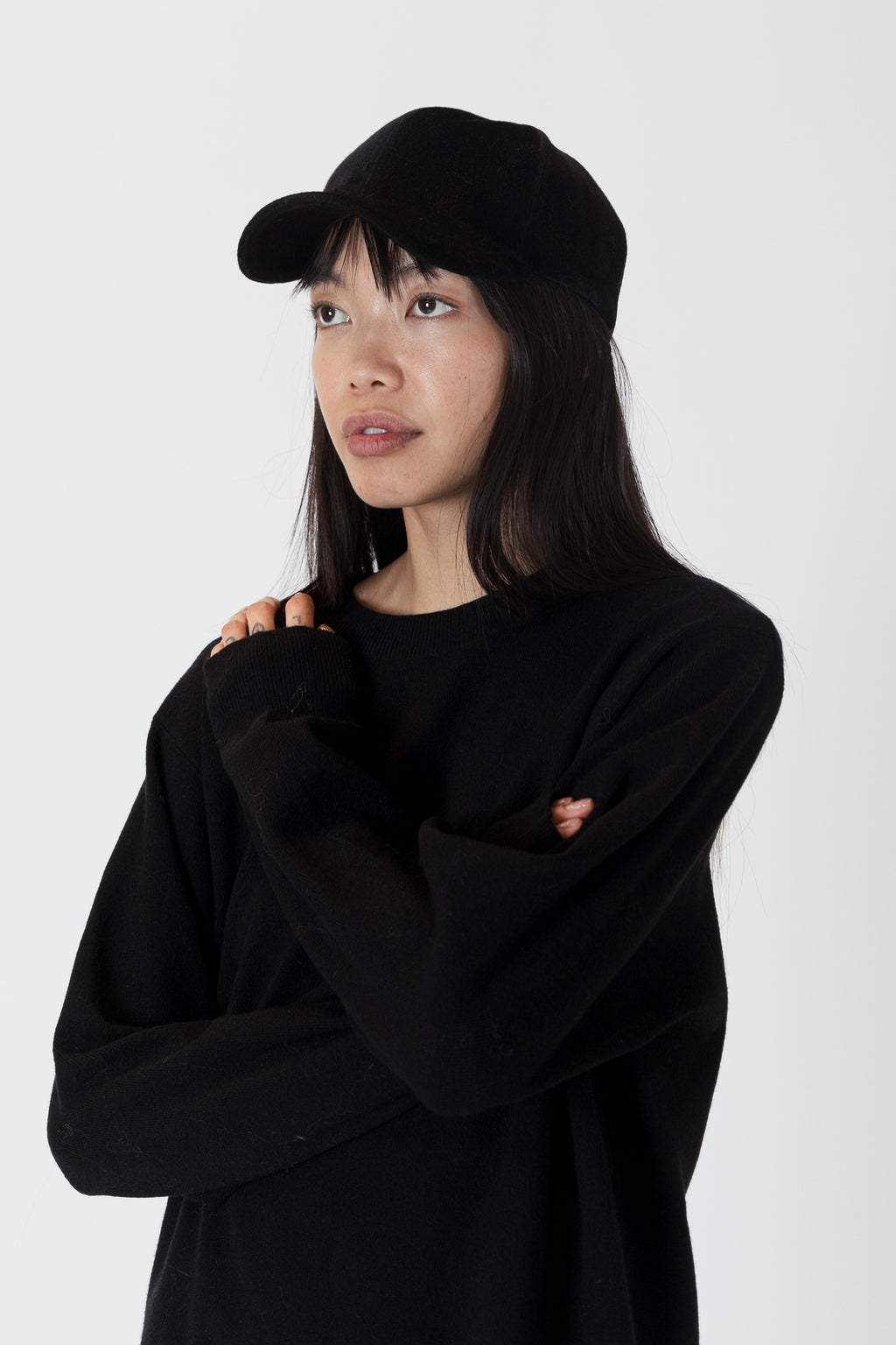 Felt Baseball Hat - Black