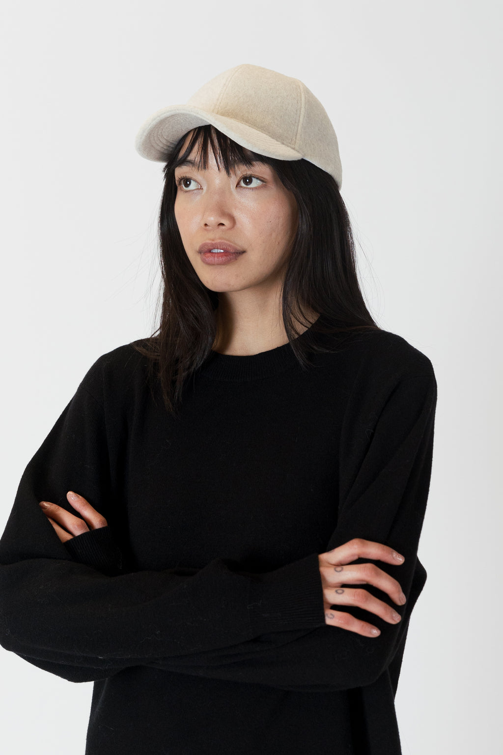 Felt Baseball Hat - Oat