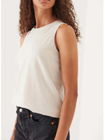 Pima Cotton Stretch Boyfriend Tank - Nude