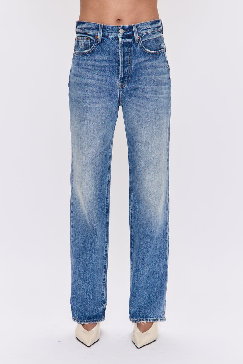 Cassie Super High Rise Straight - Serpentine Vintage