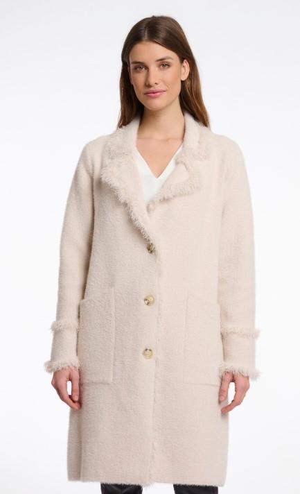 Catena Cardigan With Fringe - Pale Pink