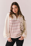 Heart Half Zip Sweatshirt