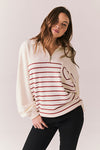 Heart Half Zip Sweatshirt