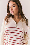 Heart Half Zip Sweatshirt