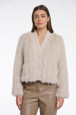 Chaimae Short Faux Fur Jacket