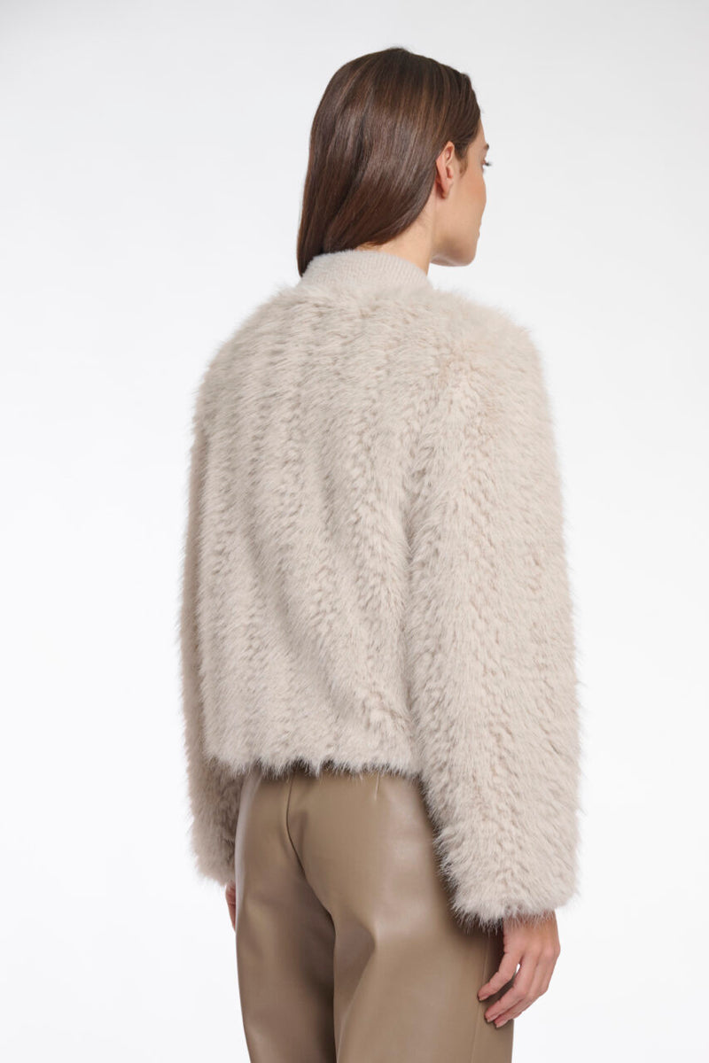 Chaimae Short Faux Fur Jacket