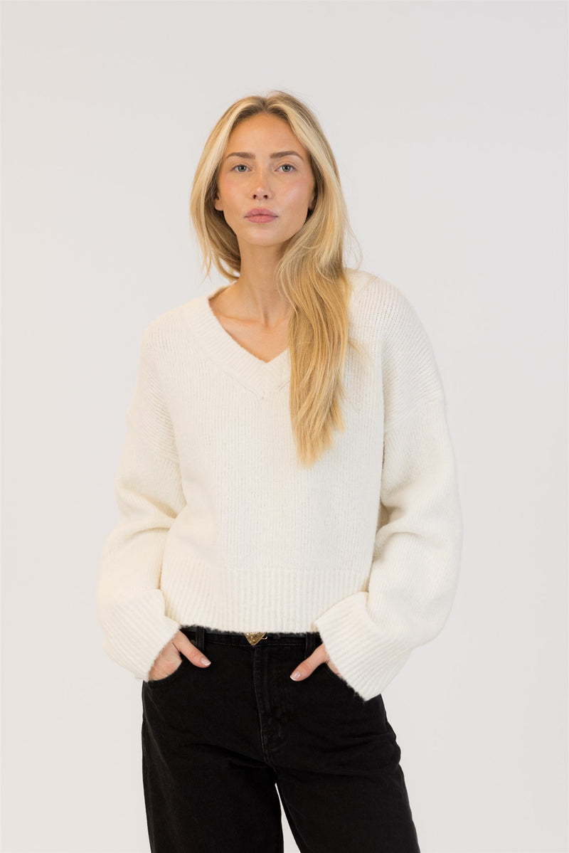 Etta Luxe V-Neck Sweater