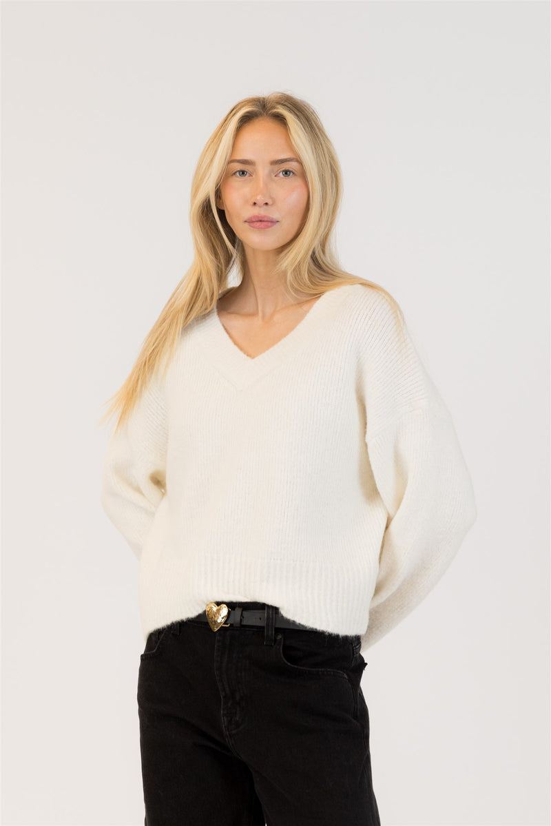 Etta Luxe V-Neck Sweater