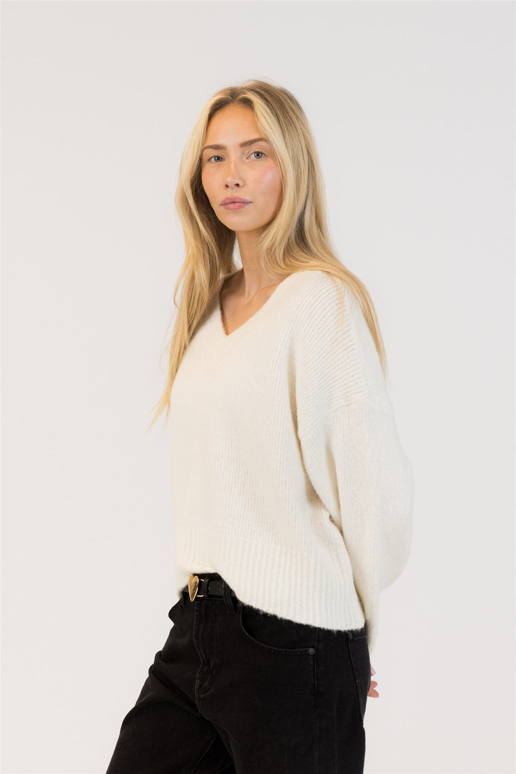 Etta Luxe V-Neck Sweater