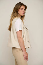 Eiko Biker Waistcoat - Birch